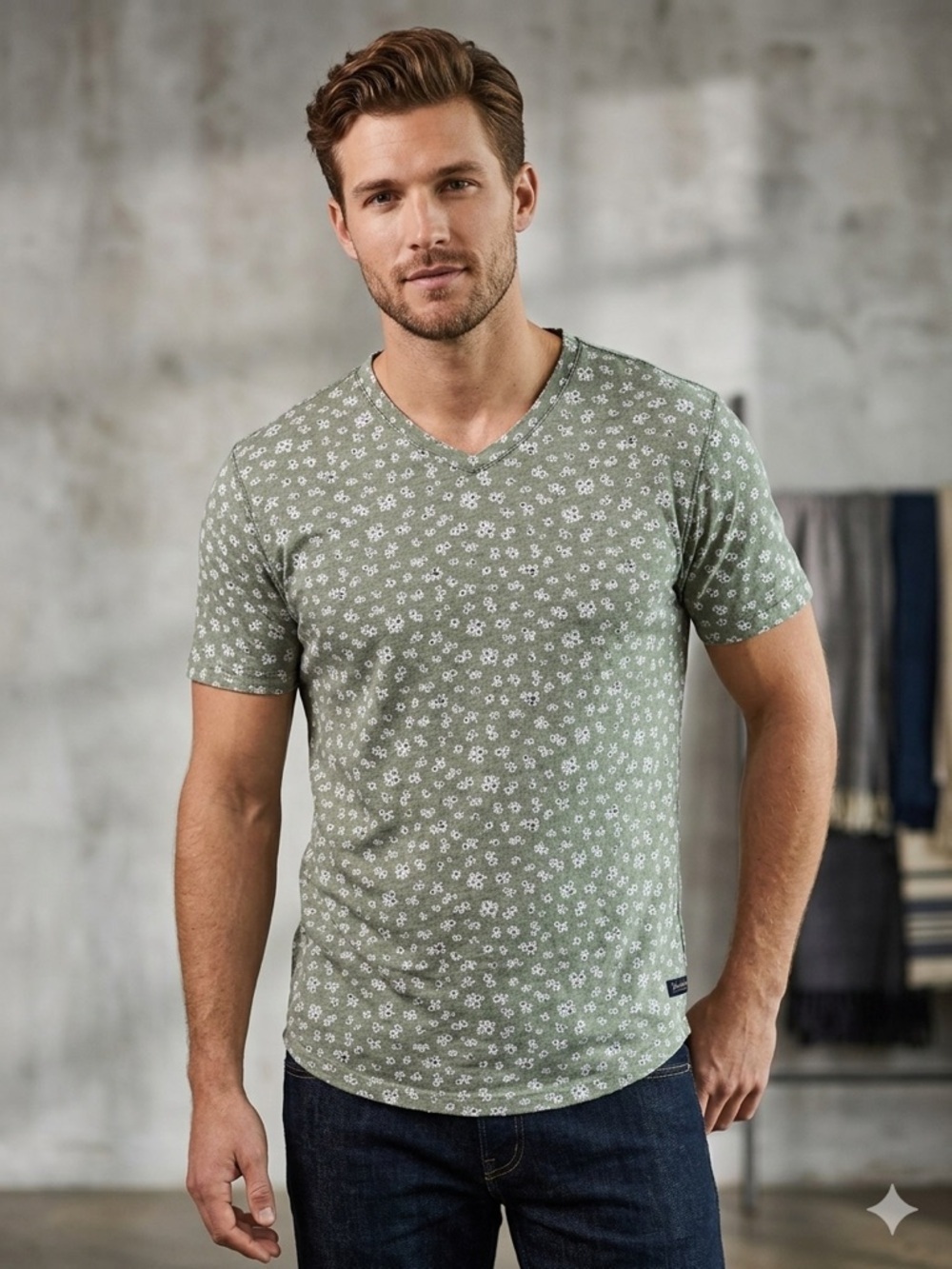 Good Man The Brand Nordstrom Men’s Floral Tee Shirt Sleeve , Large